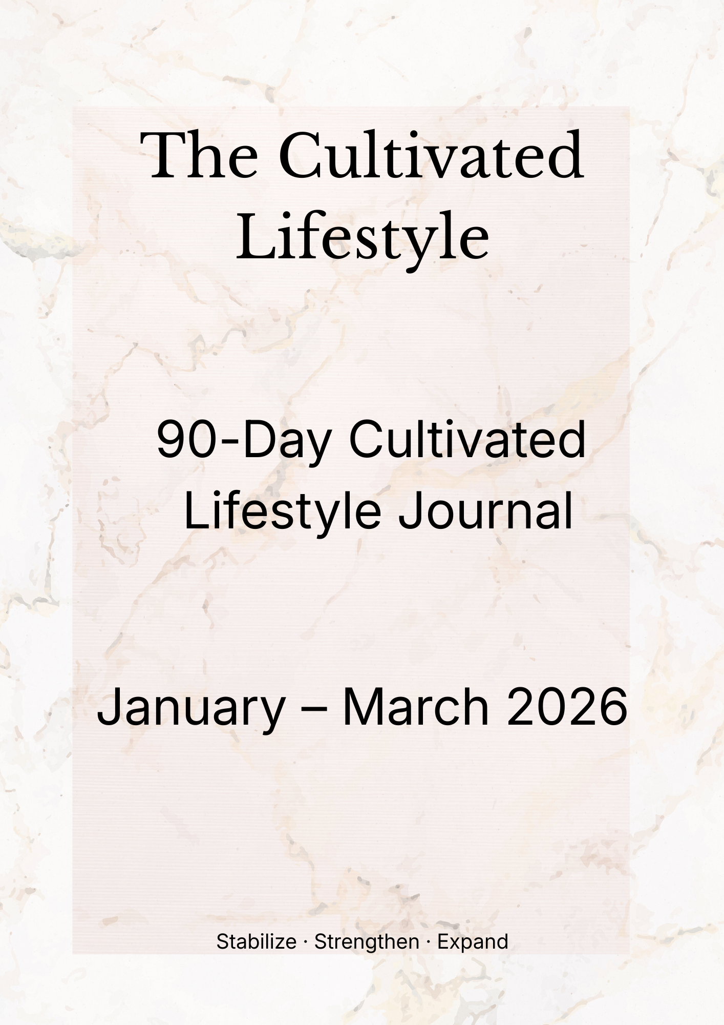 90-Day Cultivated Vision Journal